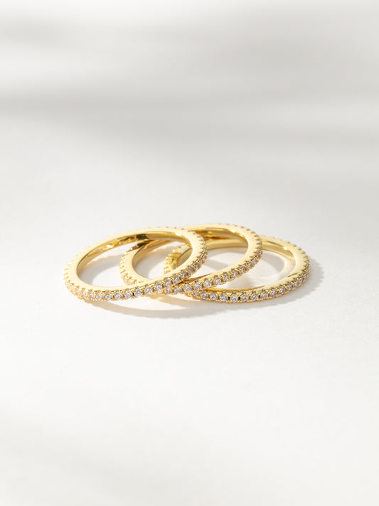 High Shine Ring Stack (Set of 3) | Gold | Product Image | Uncommon James